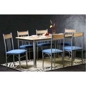 7-Piece Dining Set Multicolor 7-Piece Dining Set Multicolor